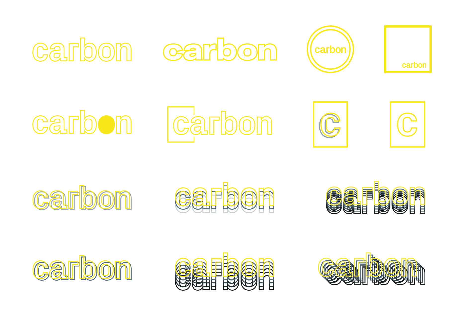 Branding iterations for Carbon